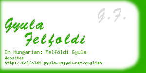gyula felfoldi business card